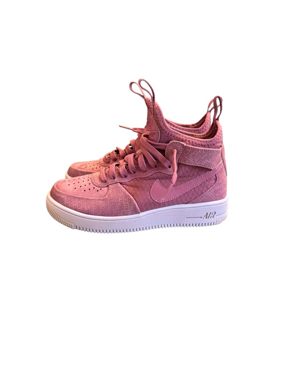 Nike Pink Mid-Top Suede Sneakers